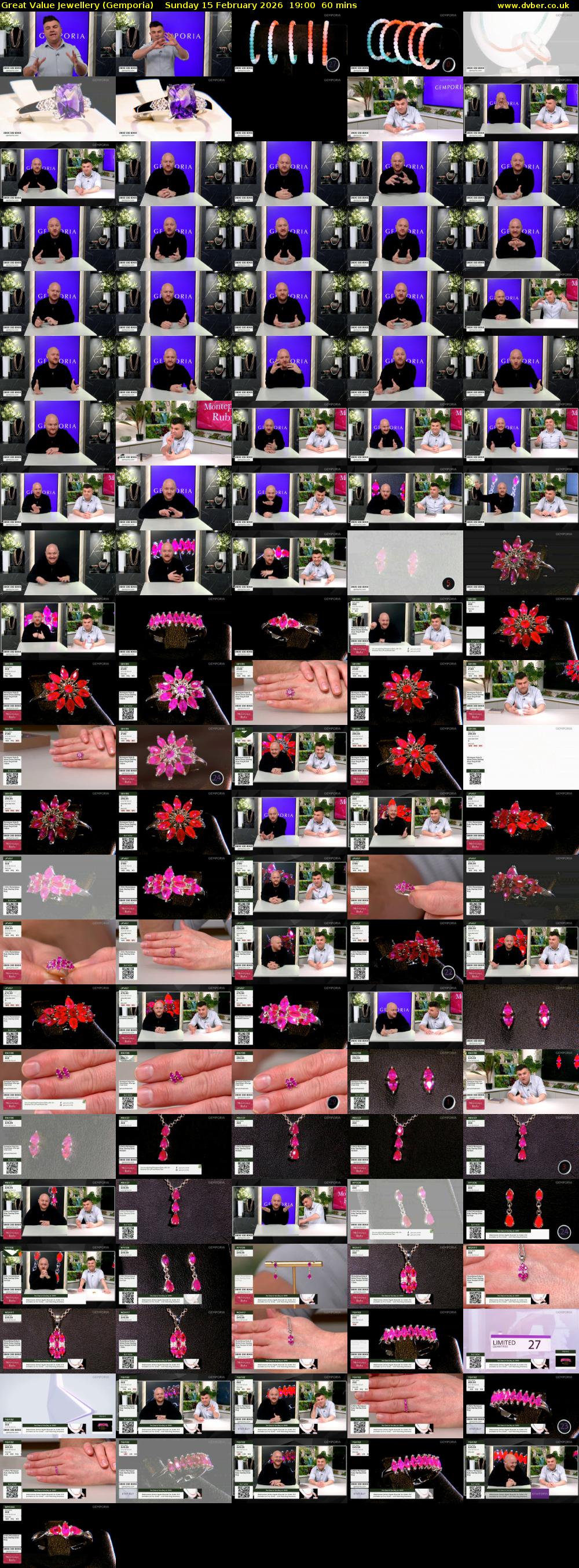 Great Value Jewellery (Gemporia) Sunday 15 February 2026 19:00 - 20:00