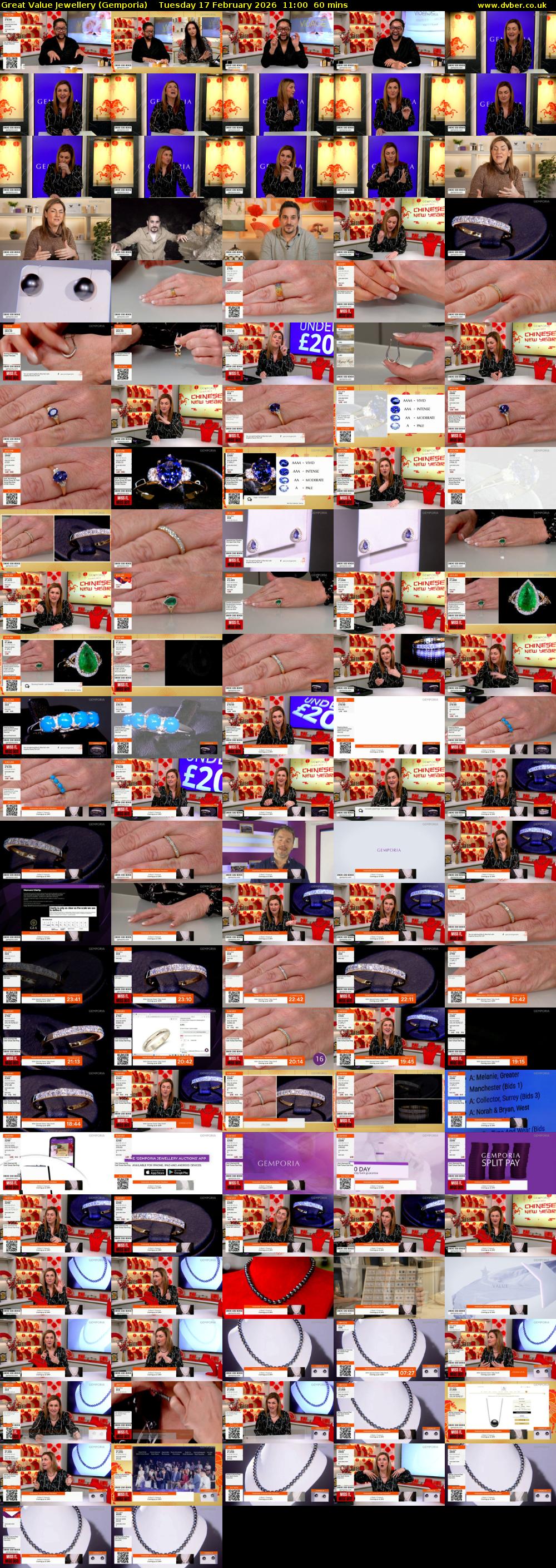 Great Value Jewellery (Gemporia) Tuesday 17 February 2026 11:00 - 12:00