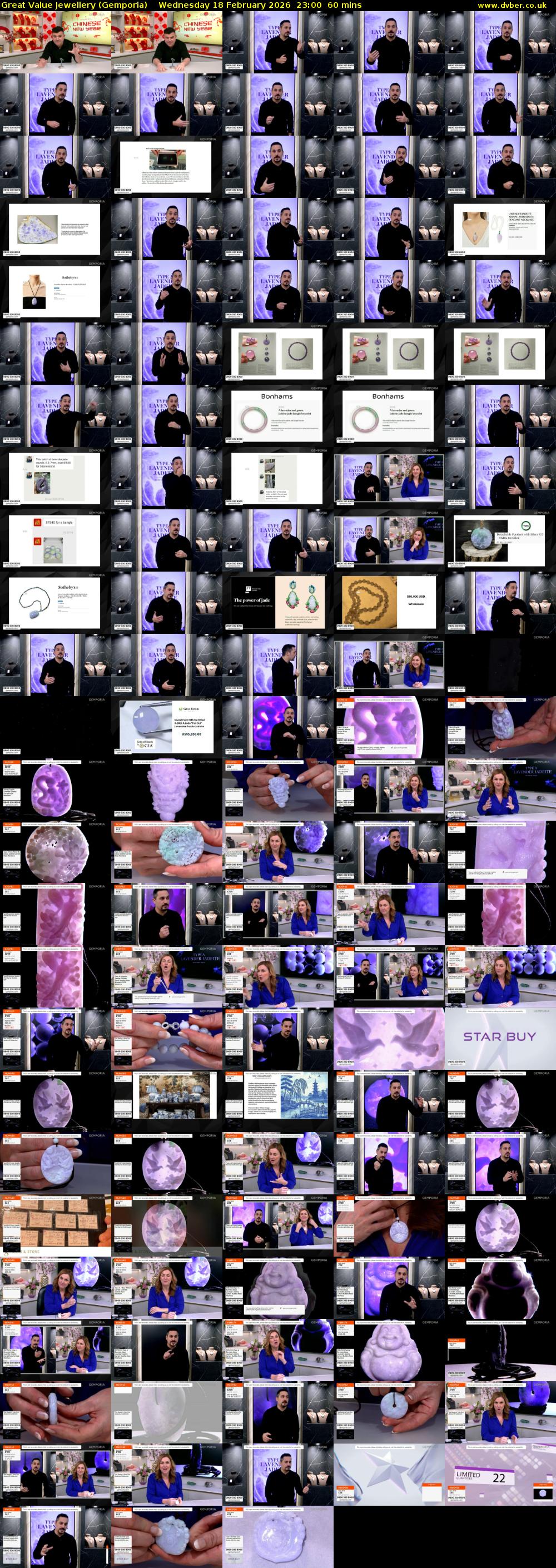 Great Value Jewellery (Gemporia) Wednesday 18 February 2026 23:00 - 00:00