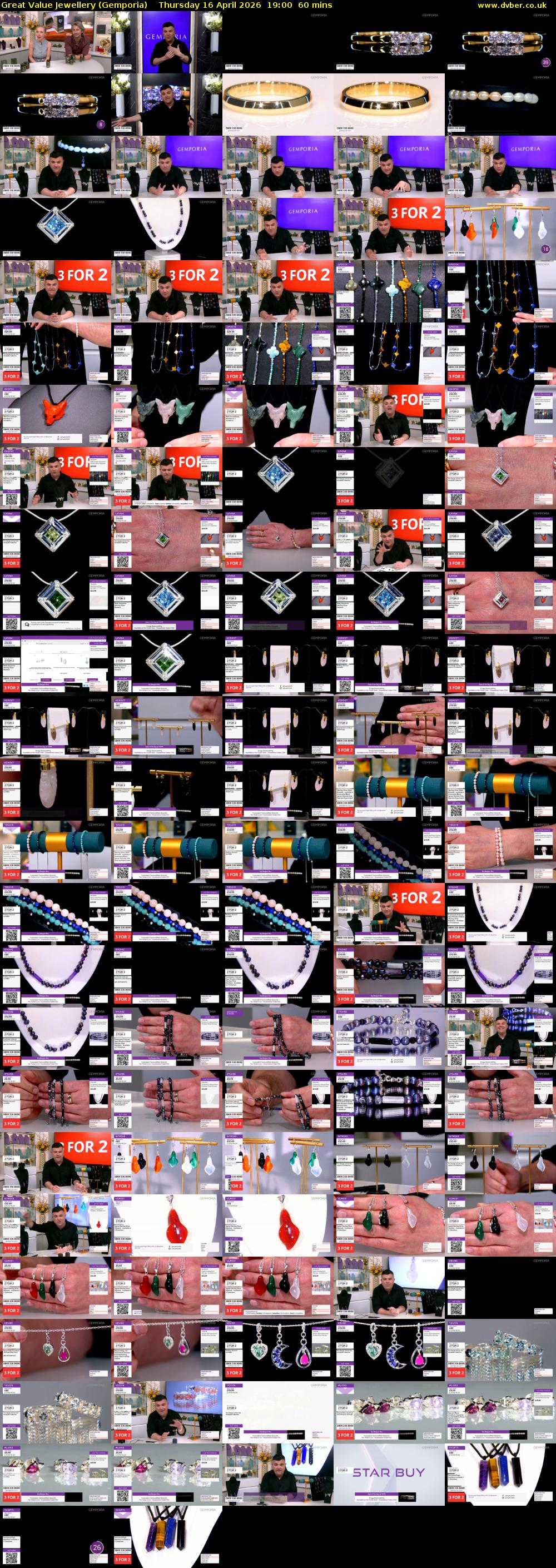 Great Value Jewellery (Gemporia) Thursday 16 April 2026 19:00 - 20:00