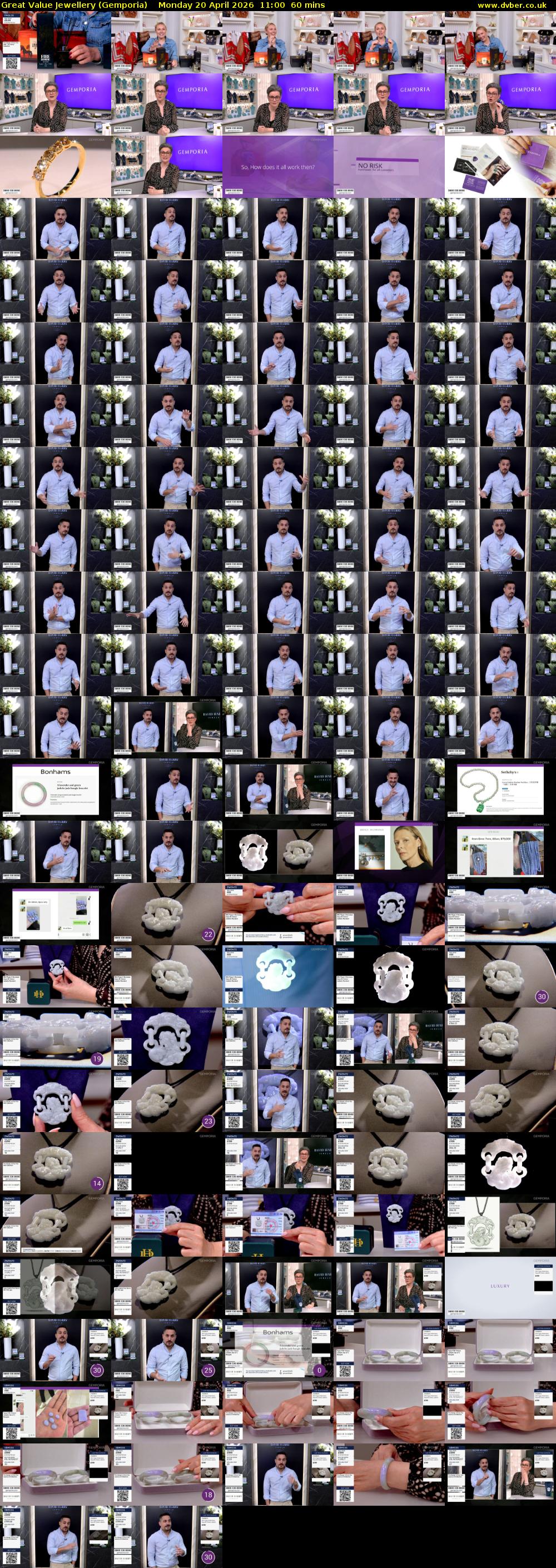 Great Value Jewellery (Gemporia) Monday 20 April 2026 11:00 - 12:00