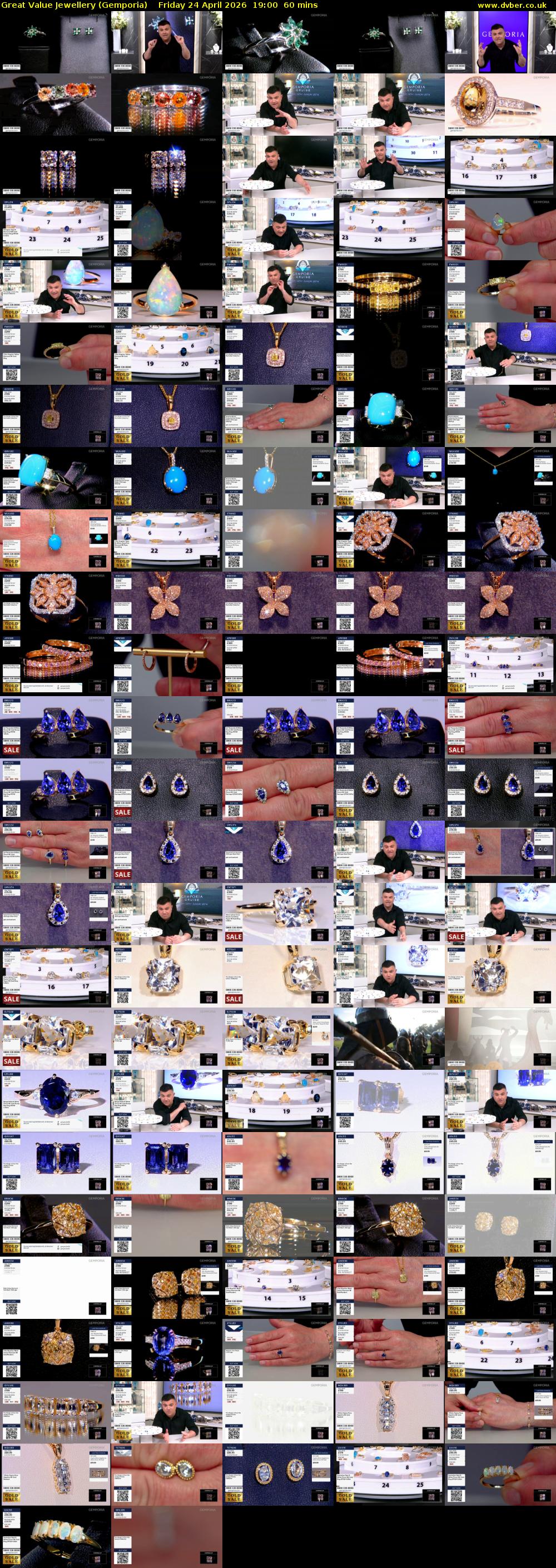Great Value Jewellery (Gemporia) Friday 24 April 2026 19:00 - 20:00