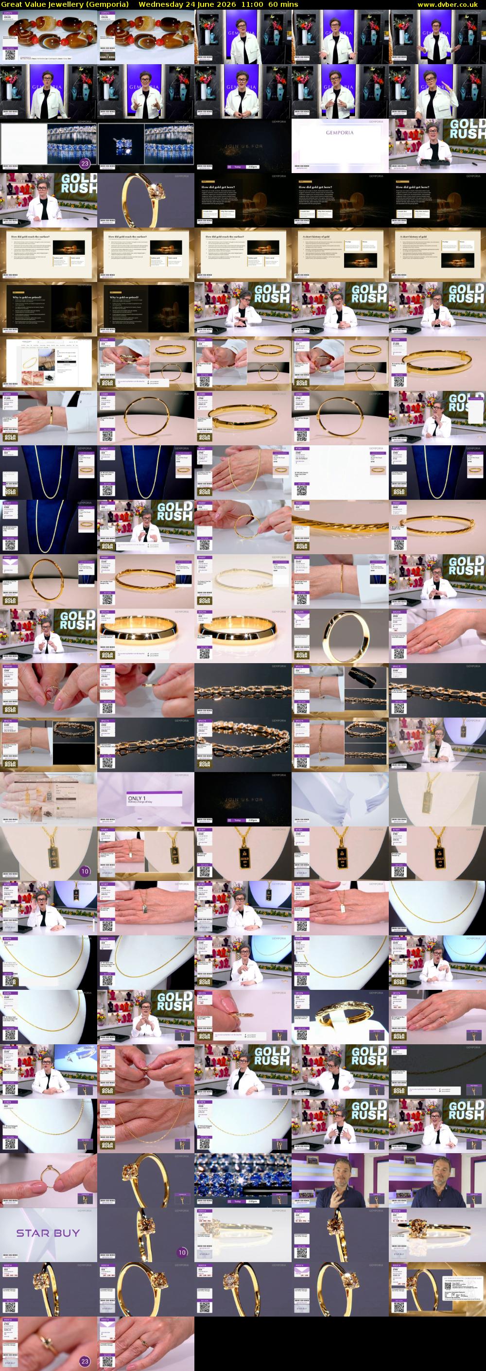 Great Value Jewellery (Gemporia) Wednesday 24 June 2026 11:00 - 12:00