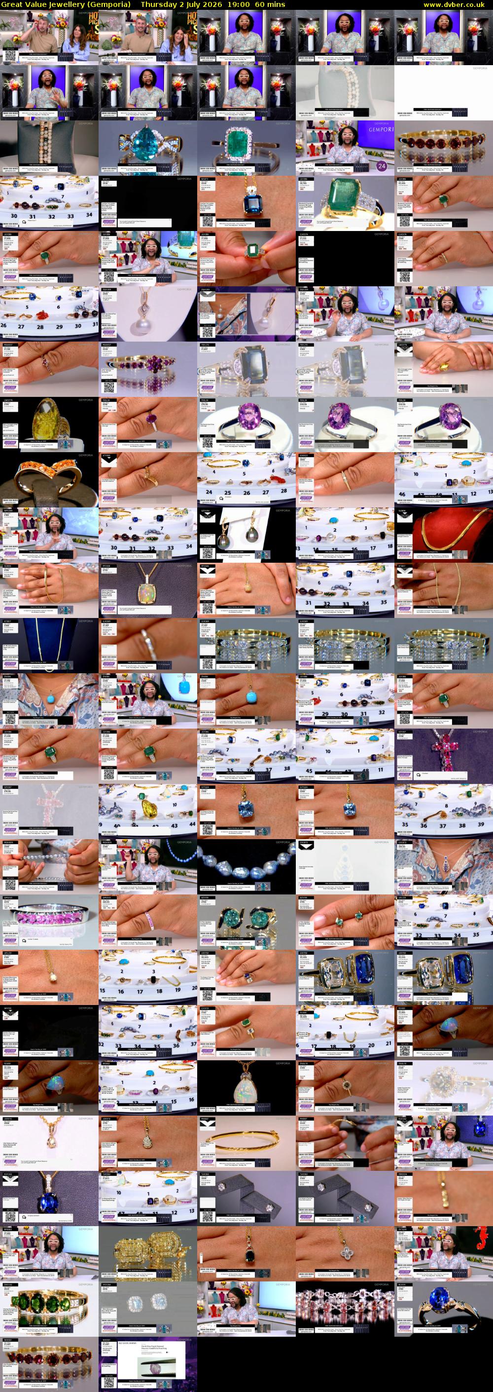 Great Value Jewellery (Gemporia) Thursday 2 July 2026 19:00 - 20:00