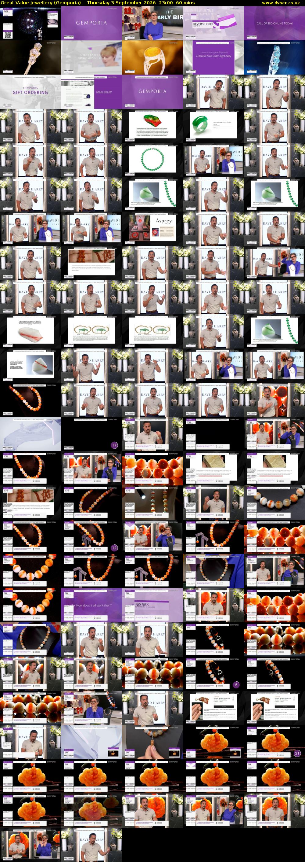 Great Value Jewellery (Gemporia) Thursday 3 September 2026 23:00 - 00:00