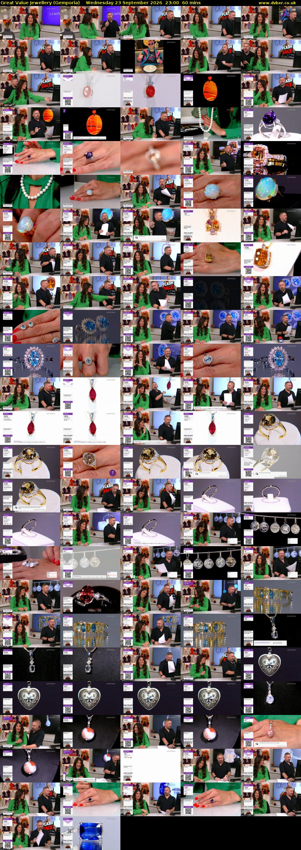 Great Value Jewellery (Gemporia) Wednesday 23 September 2026 23:00 - 00:00
