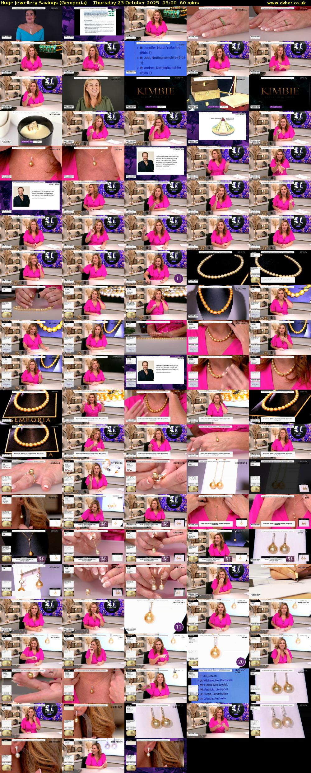 Huge Jewellery Savings (Gemporia) Thursday 23 October 2025 05:00 - 06:00