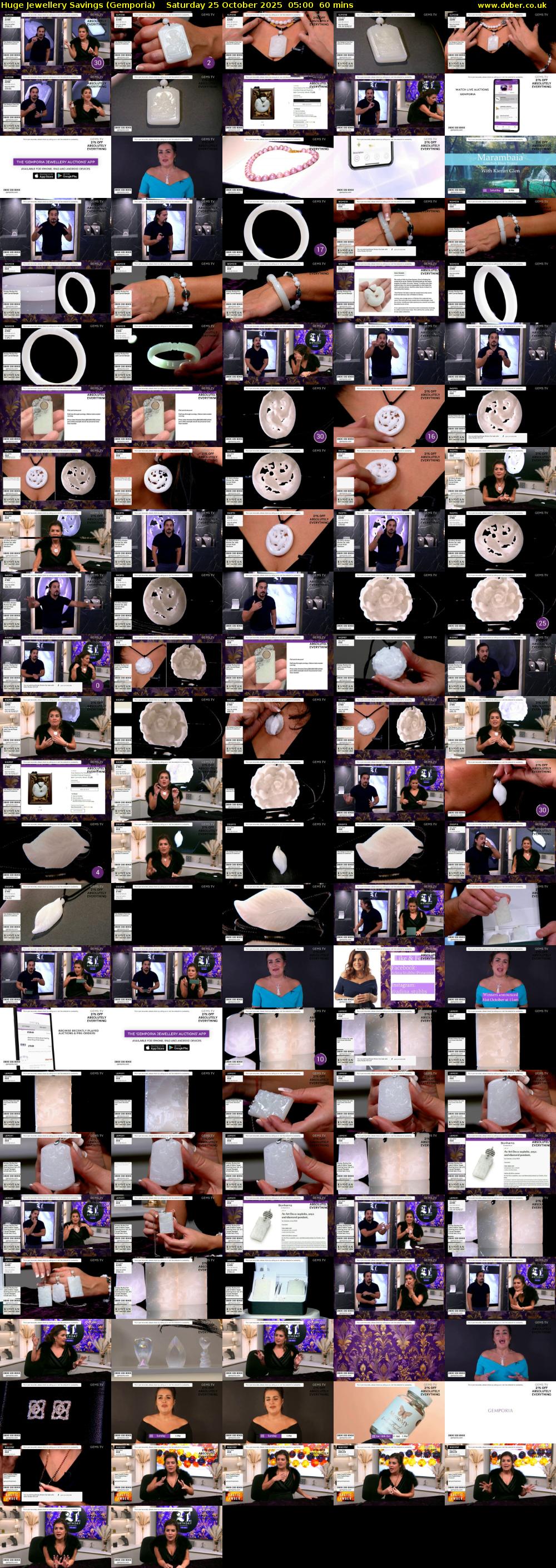 Huge Jewellery Savings (Gemporia) Saturday 25 October 2025 05:00 - 06:00