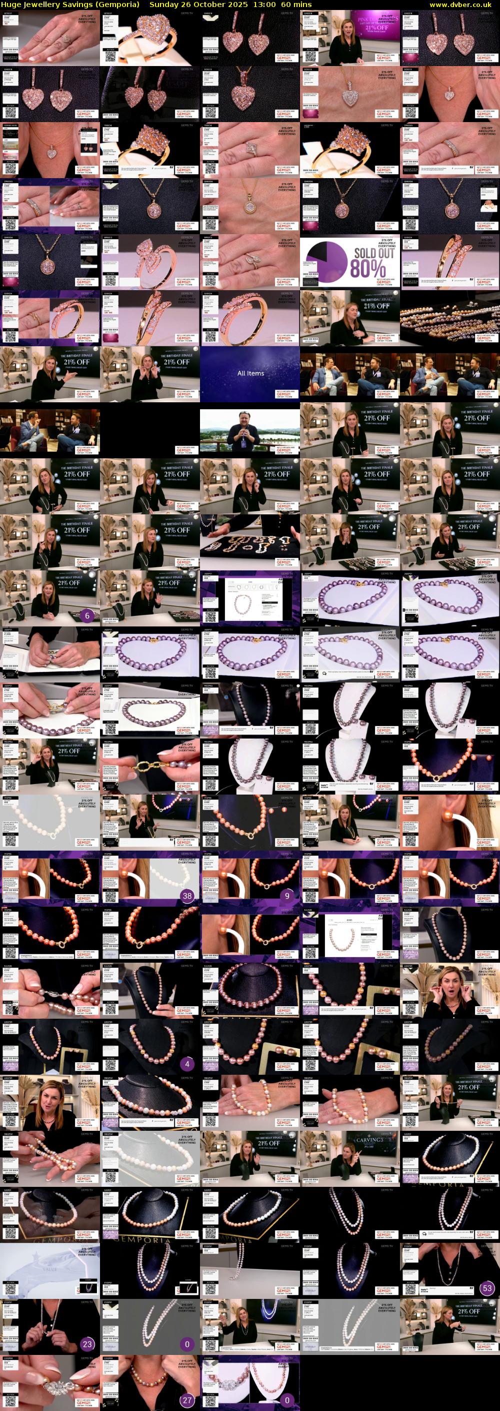 Huge Jewellery Savings (Gemporia) Sunday 26 October 2025 13:00 - 14:00