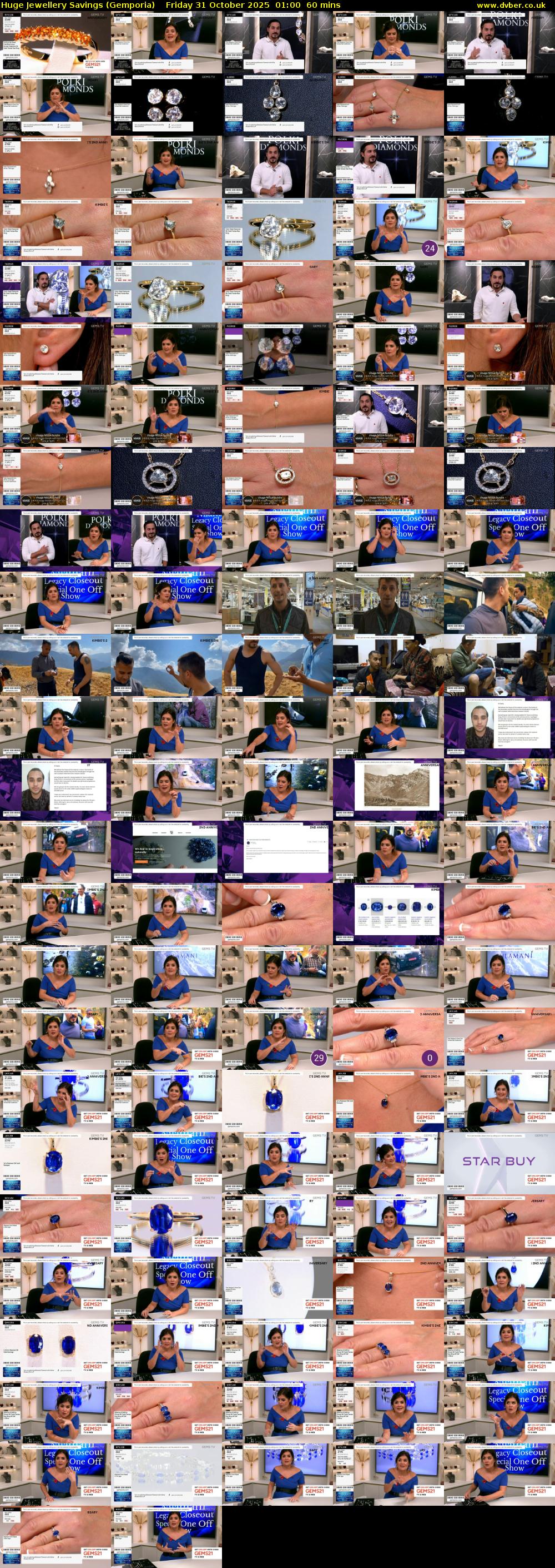 Huge Jewellery Savings (Gemporia) Friday 31 October 2025 01:00 - 02:00