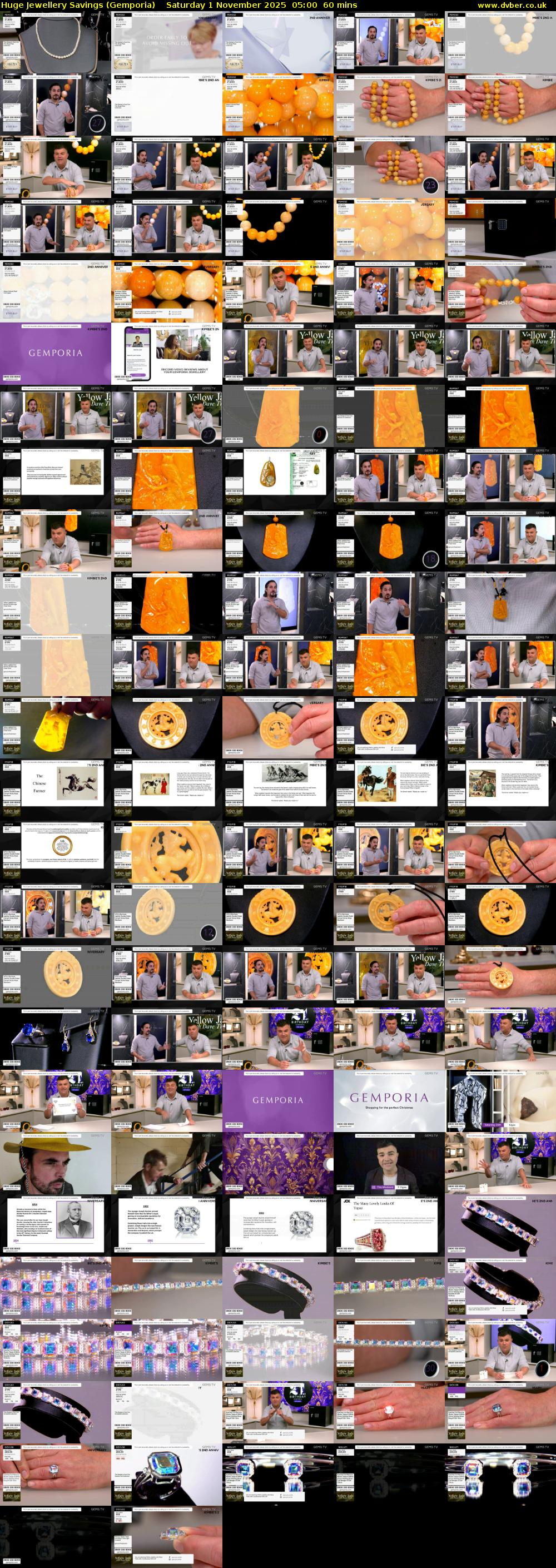 Huge Jewellery Savings (Gemporia) Saturday 1 November 2025 05:00 - 06:00