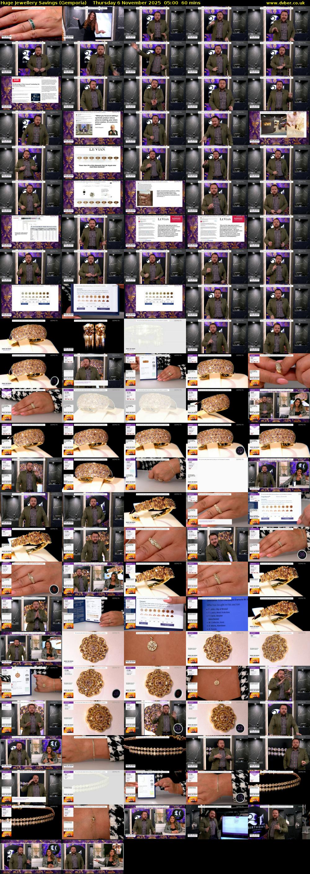 Huge Jewellery Savings (Gemporia) Thursday 6 November 2025 05:00 - 06:00