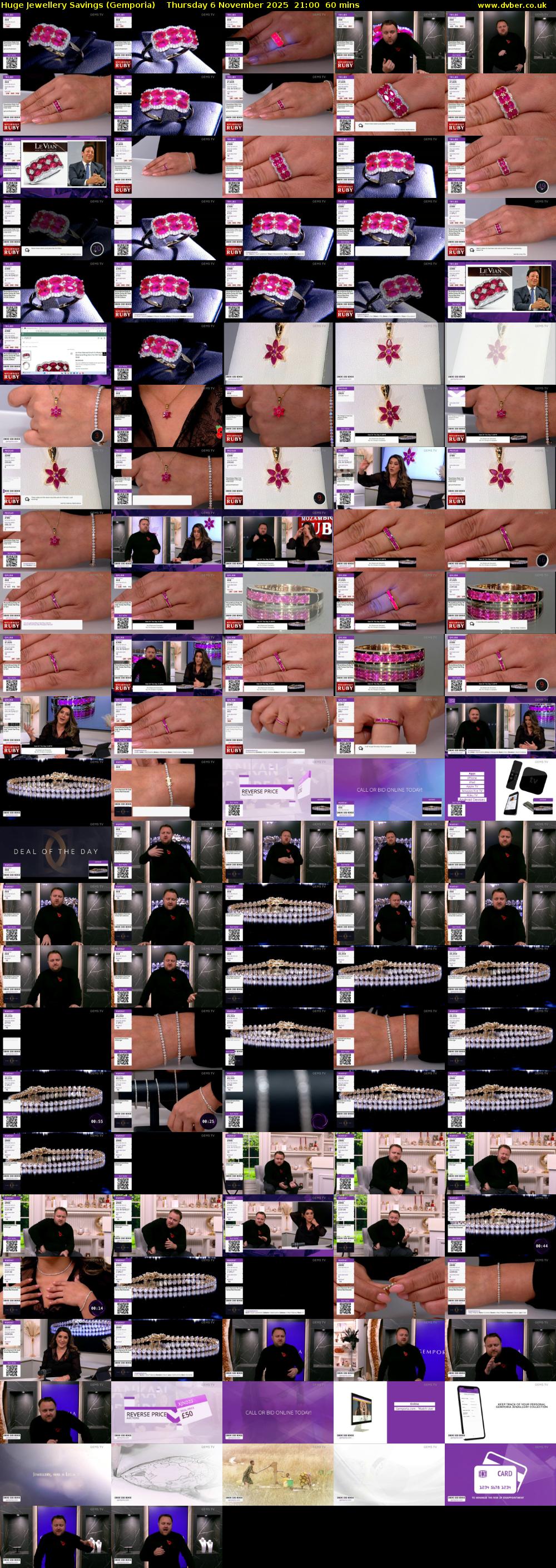 Huge Jewellery Savings (Gemporia) Thursday 6 November 2025 21:00 - 22:00