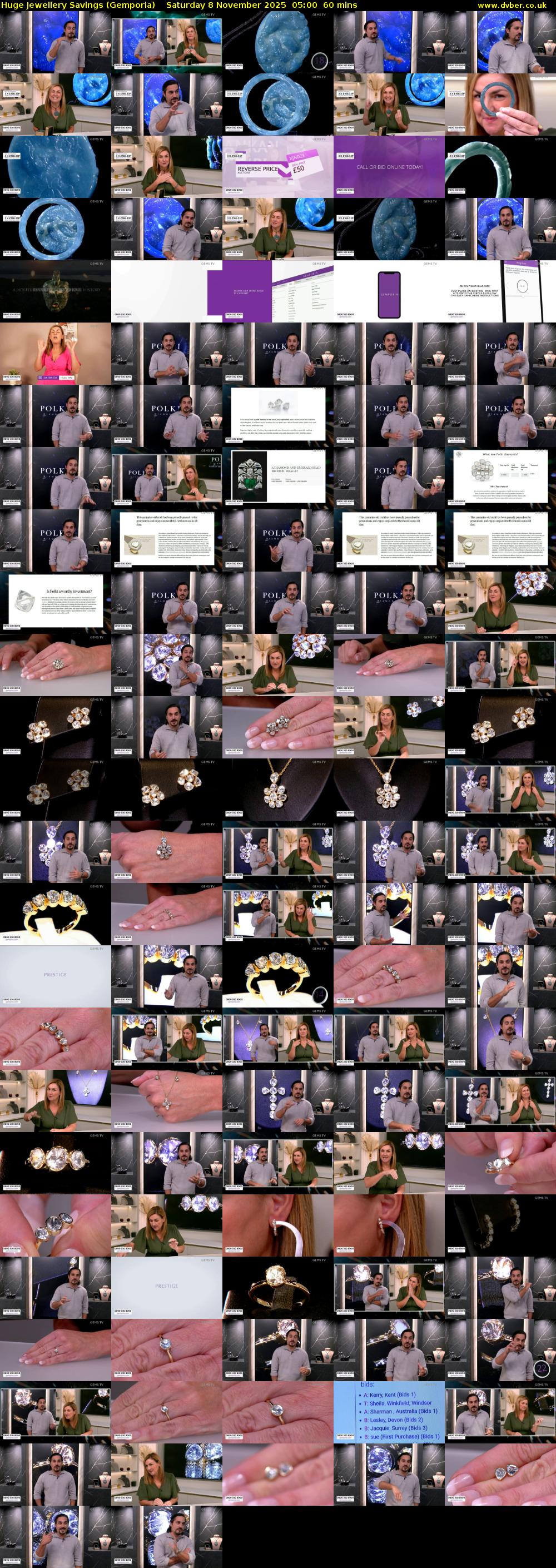 Huge Jewellery Savings (Gemporia) Saturday 8 November 2025 05:00 - 06:00