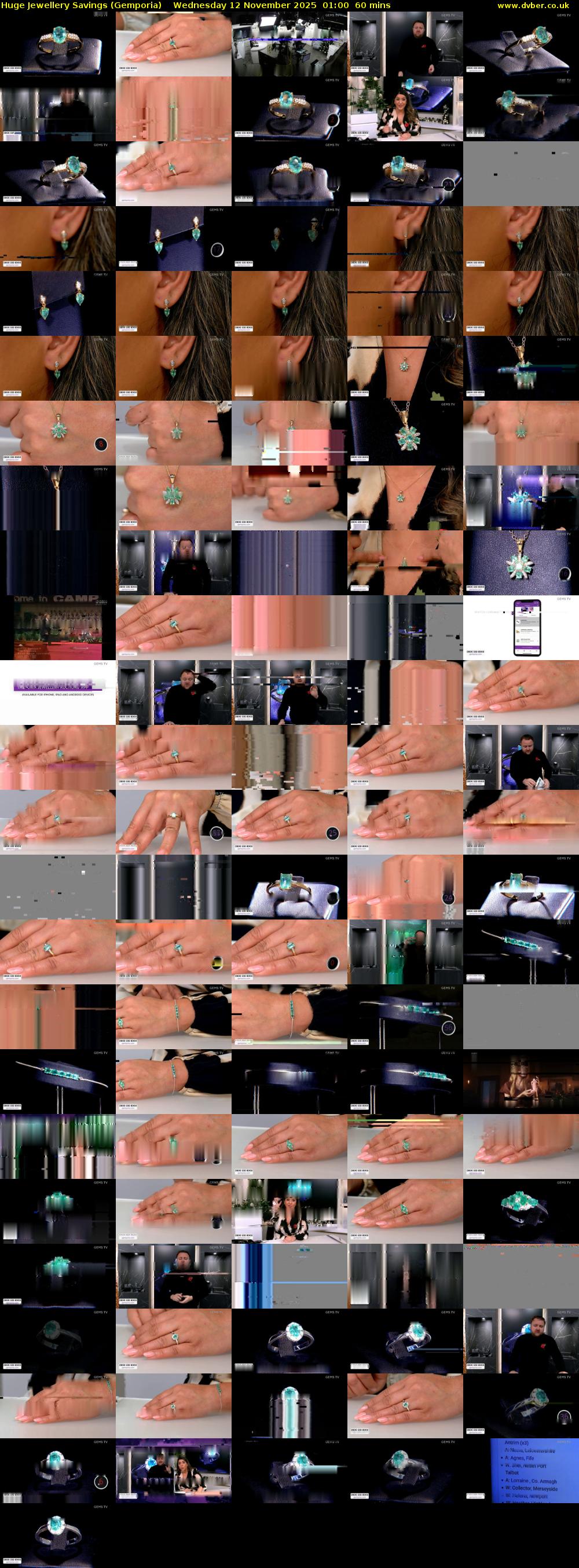 Huge Jewellery Savings (Gemporia) Wednesday 12 November 2025 01:00 - 02:00