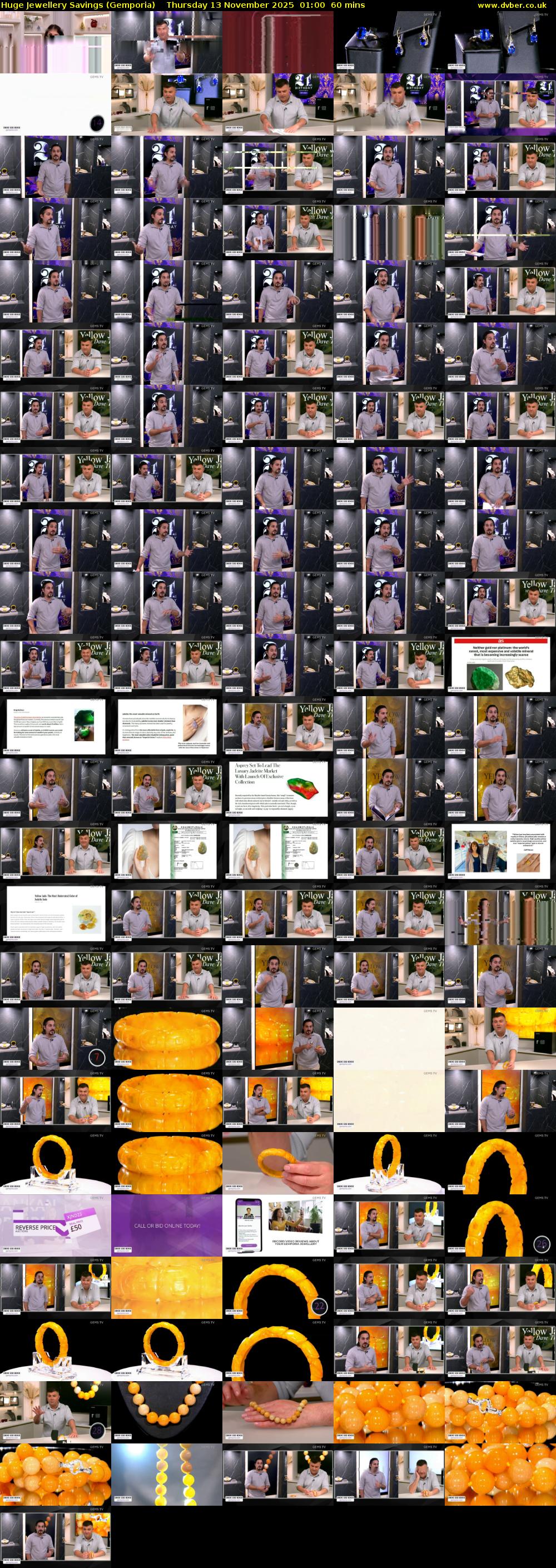 Huge Jewellery Savings (Gemporia) Thursday 13 November 2025 01:00 - 02:00