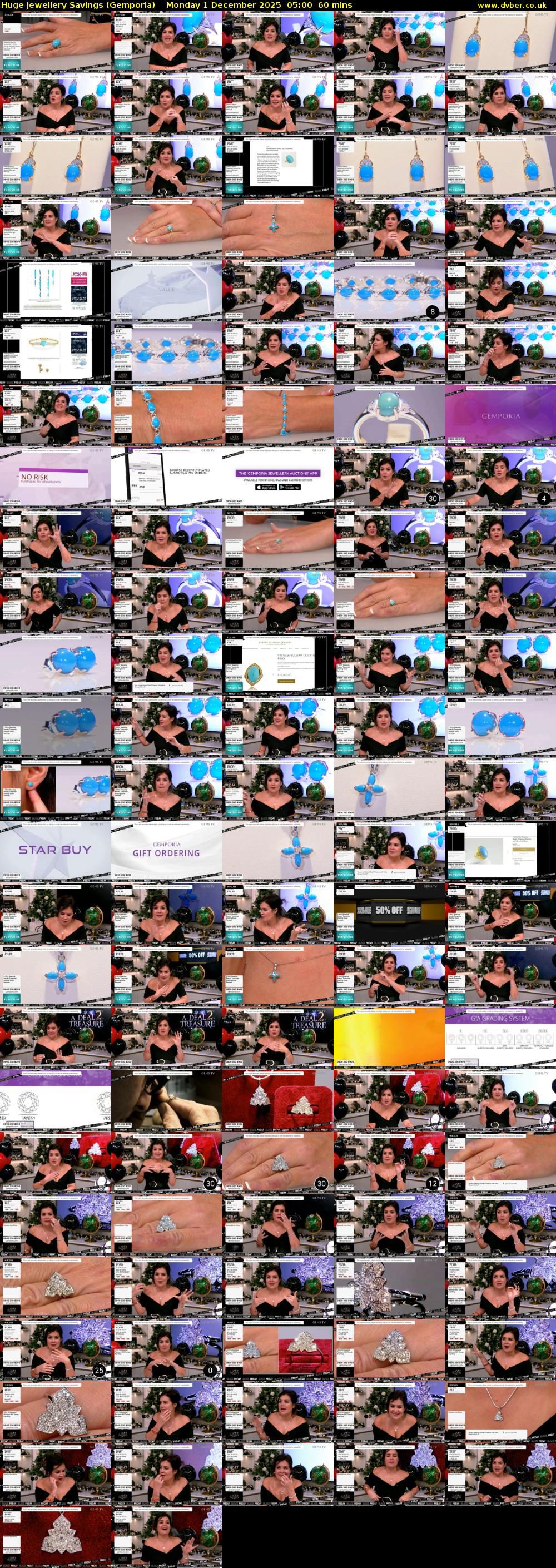 Huge Jewellery Savings (Gemporia) Monday 1 December 2025 05:00 - 06:00