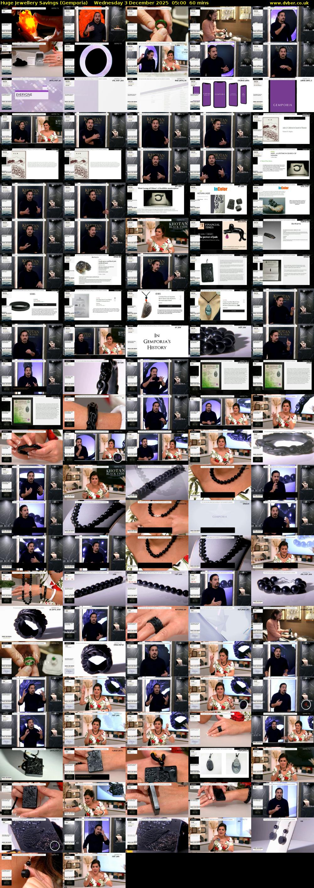 Huge Jewellery Savings (Gemporia) Wednesday 3 December 2025 05:00 - 06:00