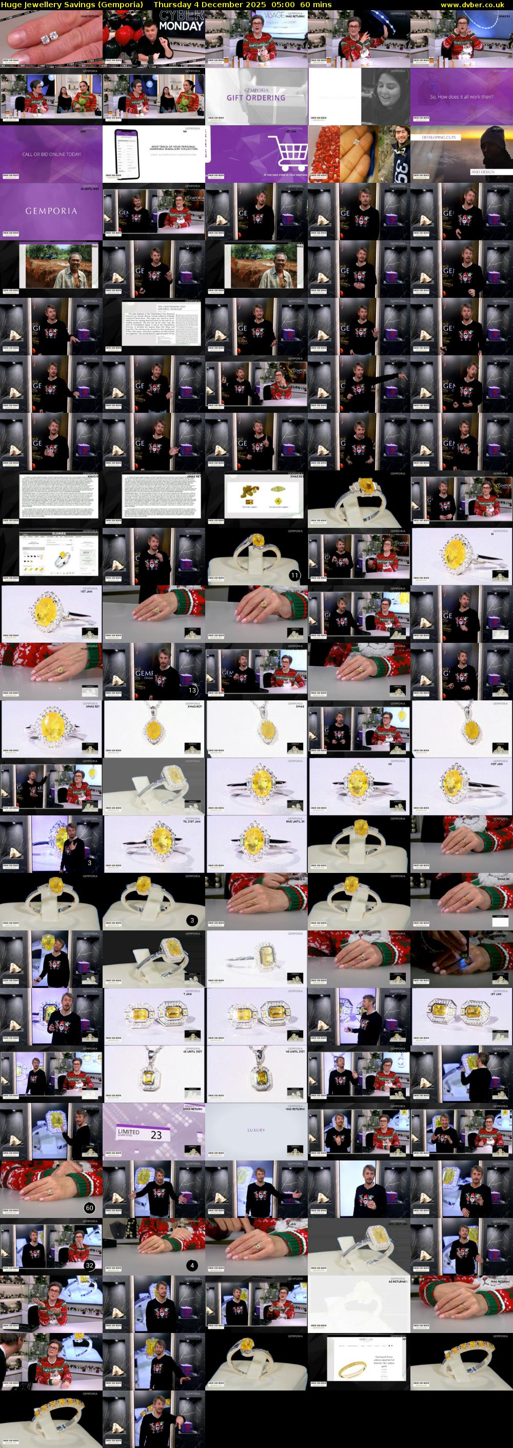 Huge Jewellery Savings (Gemporia) Thursday 4 December 2025 05:00 - 06:00