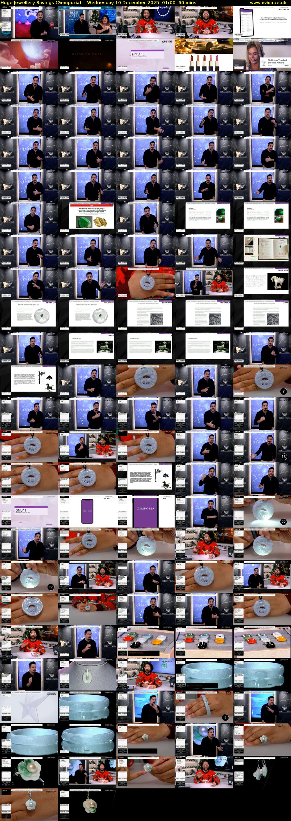 Huge Jewellery Savings (Gemporia) Wednesday 10 December 2025 01:00 - 02:00