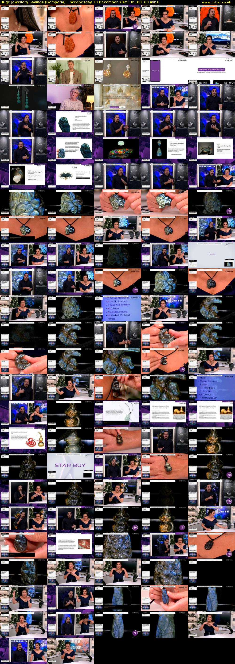 Huge Jewellery Savings (Gemporia) Wednesday 10 December 2025 05:00 - 06:00