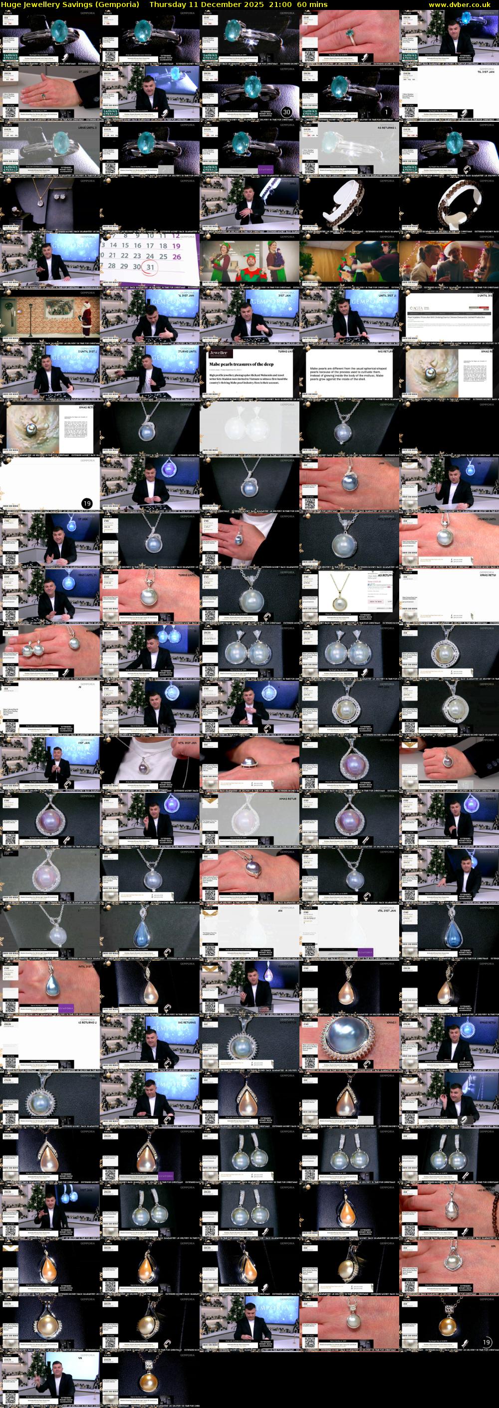 Huge Jewellery Savings (Gemporia) Thursday 11 December 2025 21:00 - 22:00