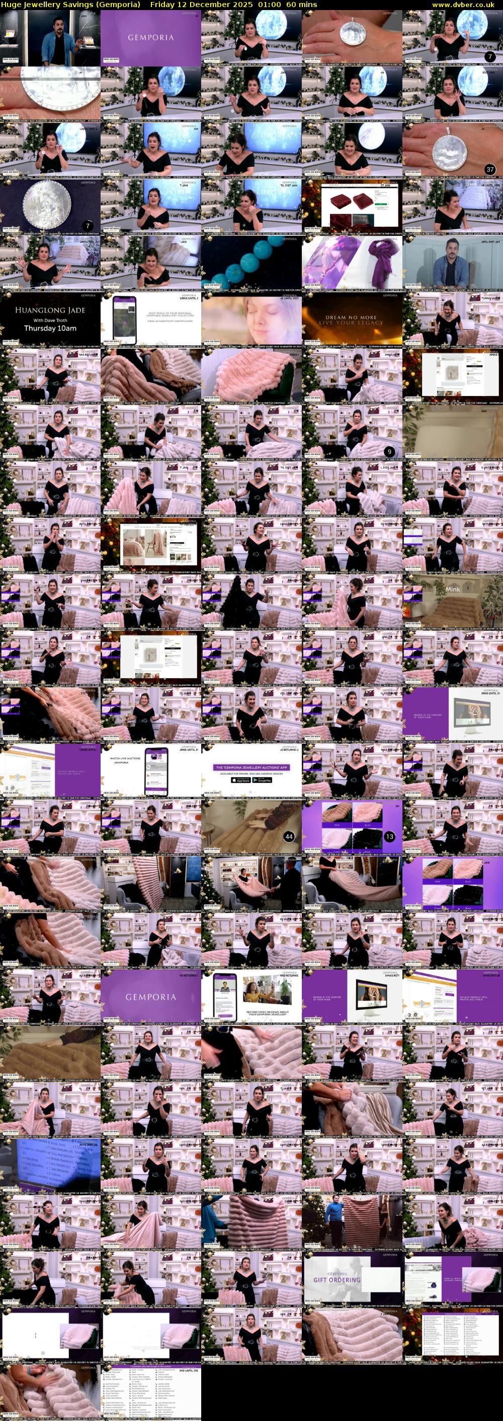 Huge Jewellery Savings (Gemporia) Friday 12 December 2025 01:00 - 02:00