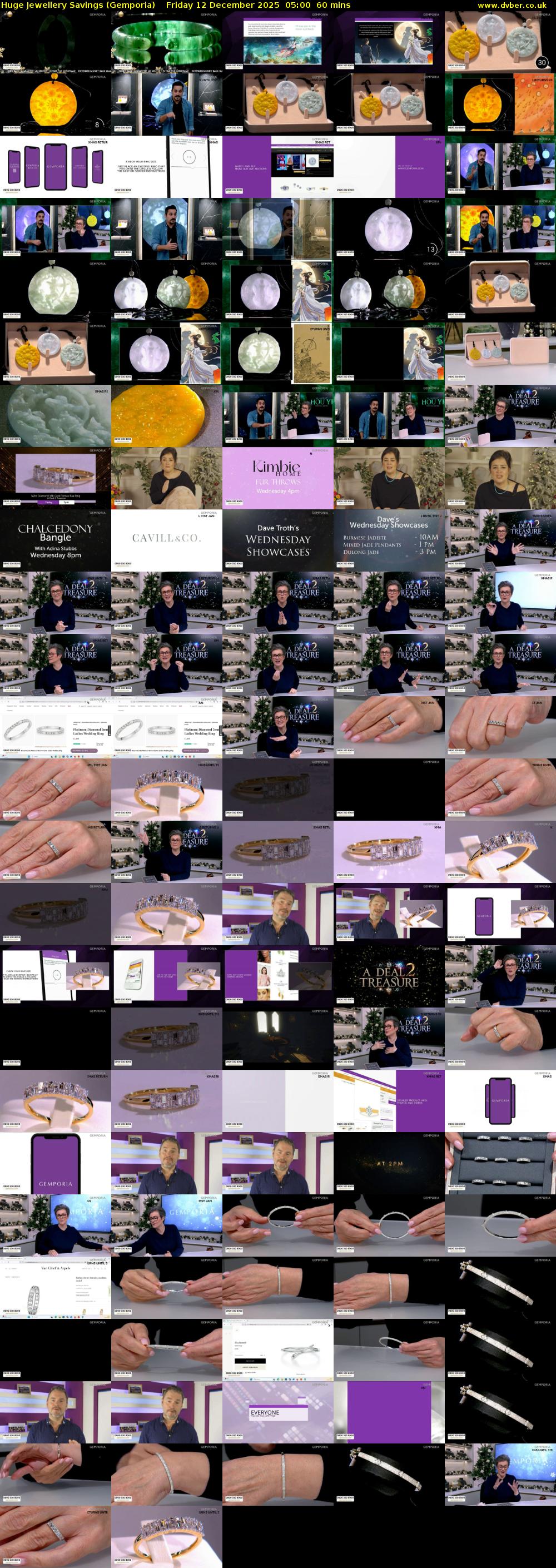 Huge Jewellery Savings (Gemporia) Friday 12 December 2025 05:00 - 06:00
