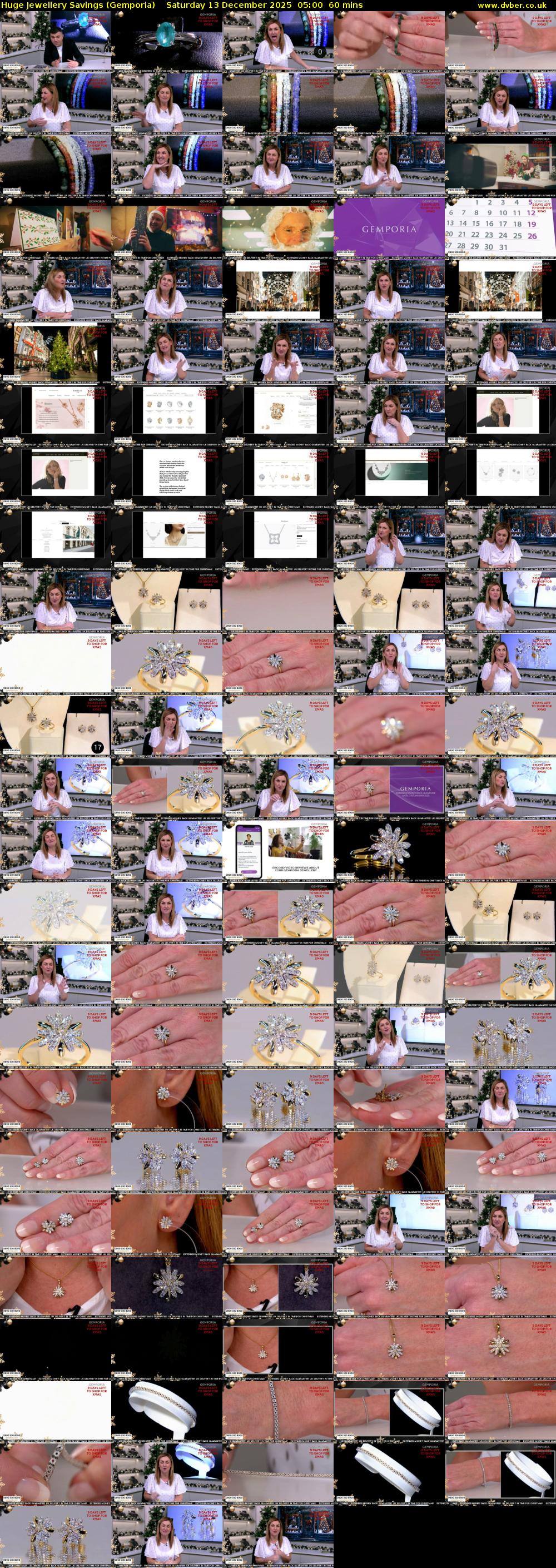 Huge Jewellery Savings (Gemporia) Saturday 13 December 2025 05:00 - 06:00