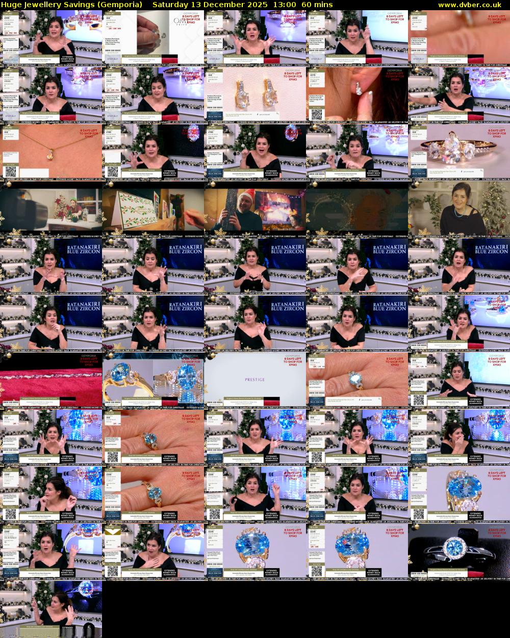 Huge Jewellery Savings (Gemporia) Saturday 13 December 2025 13:00 - 14:00