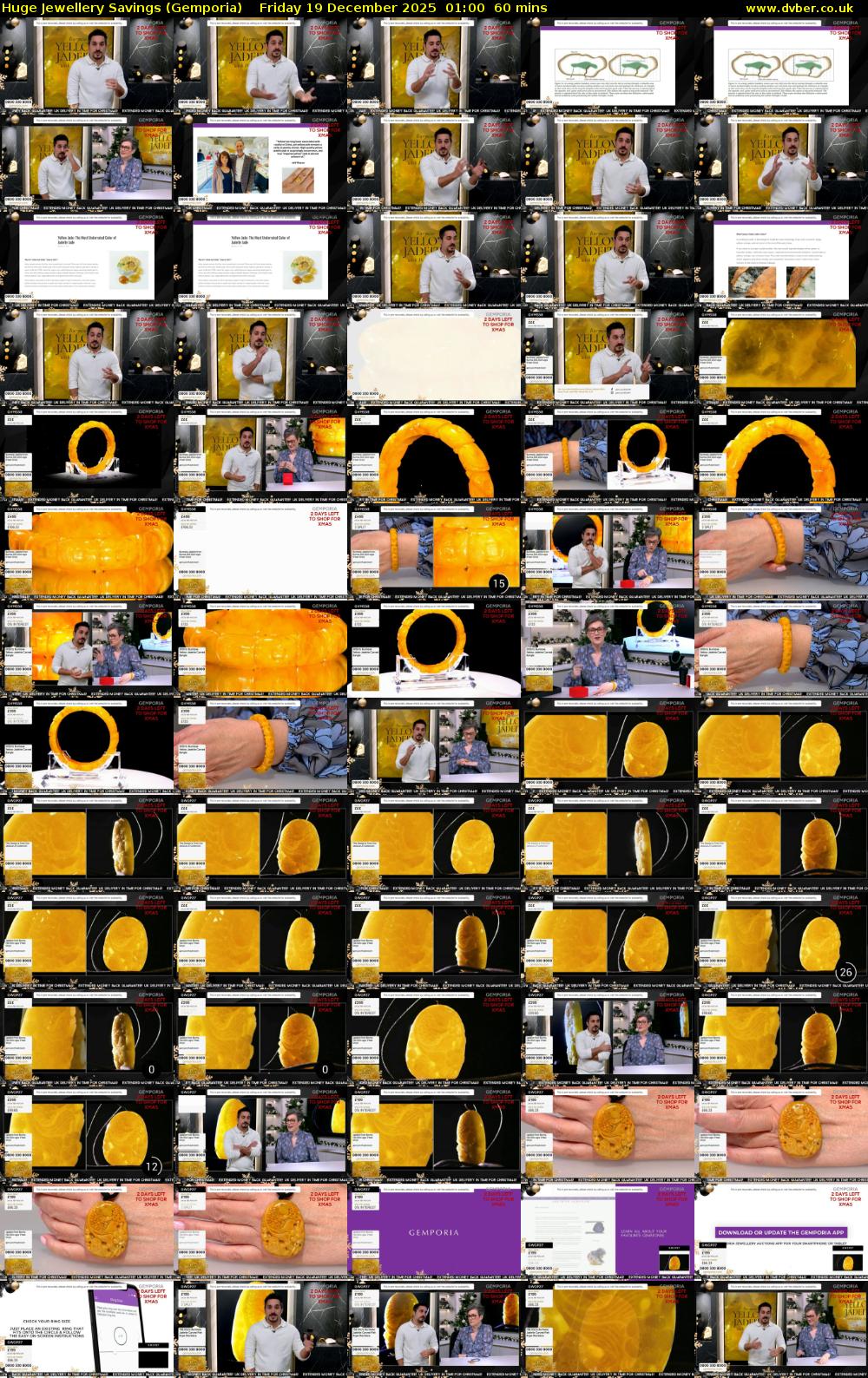 Huge Jewellery Savings (Gemporia) Friday 19 December 2025 01:00 - 02:00