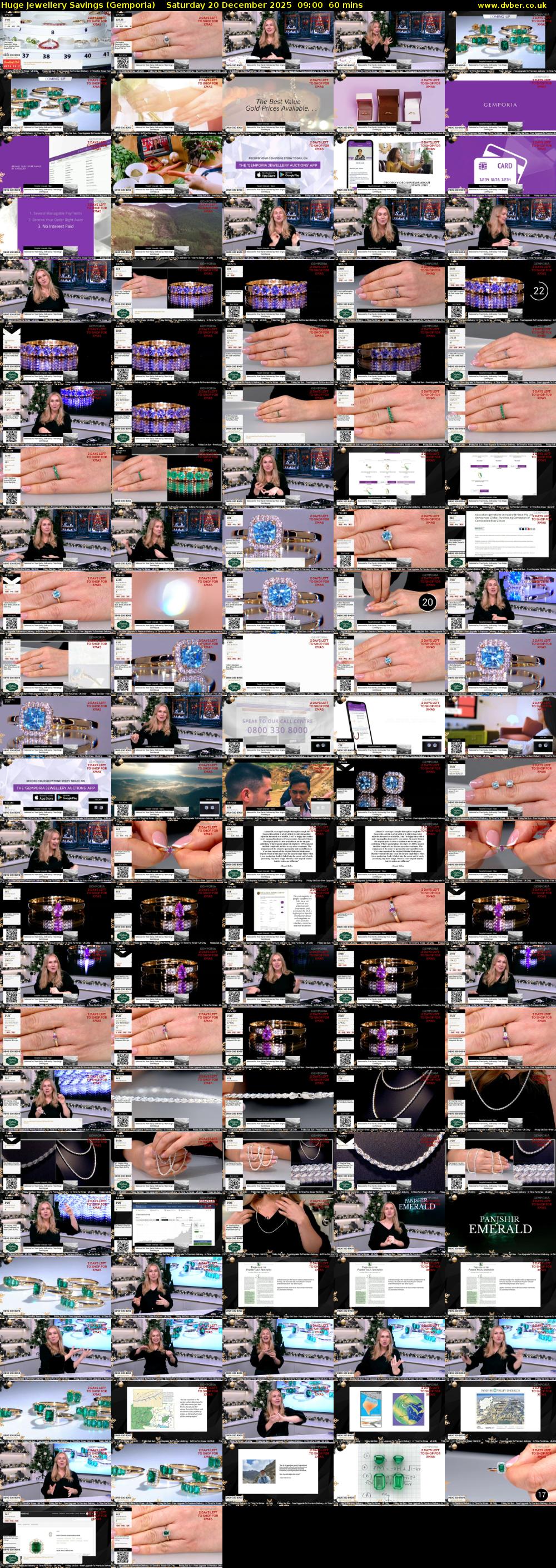 Huge Jewellery Savings (Gemporia) Saturday 20 December 2025 09:00 - 10:00