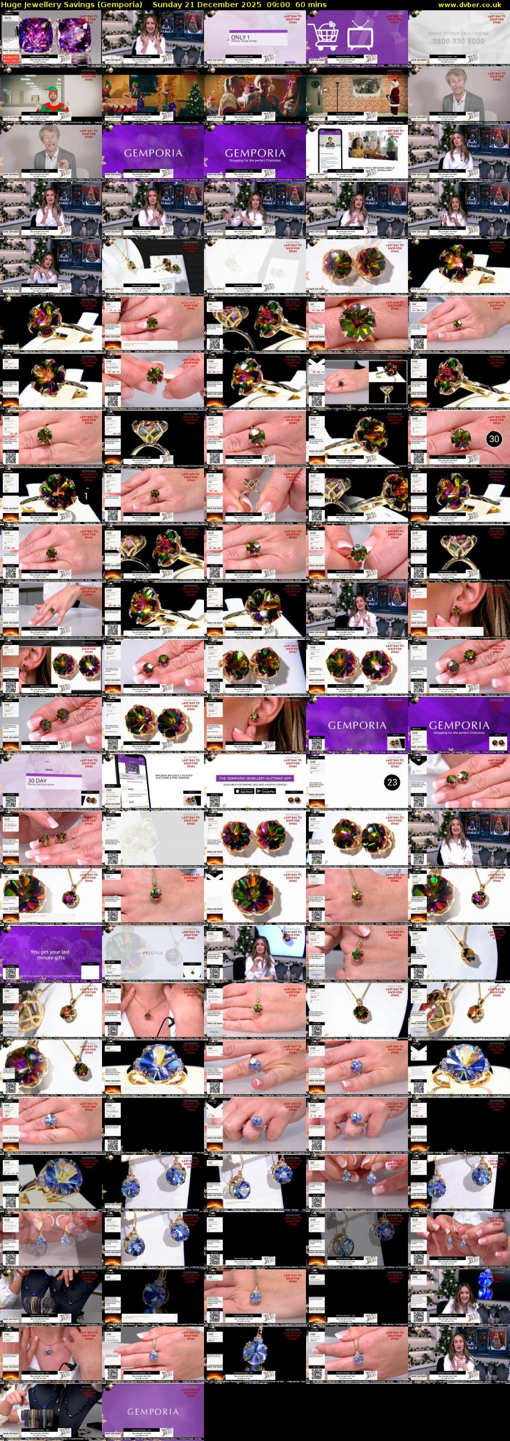 Huge Jewellery Savings (Gemporia) Sunday 21 December 2025 09:00 - 10:00