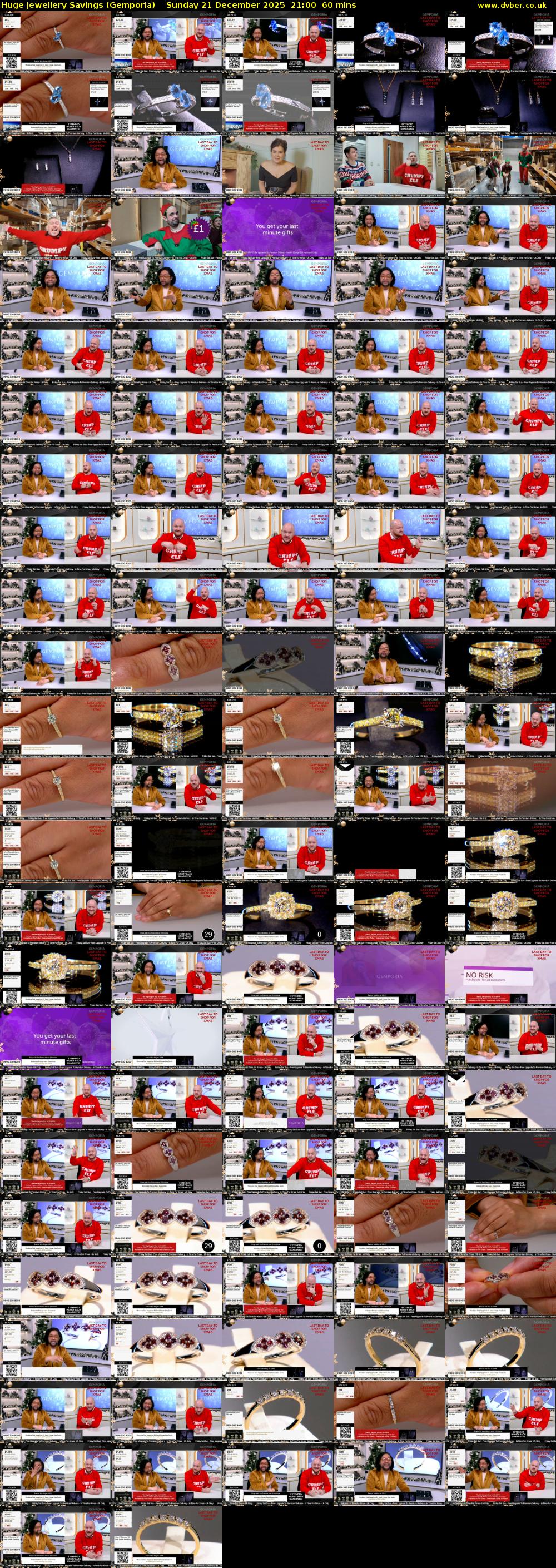 Huge Jewellery Savings (Gemporia) Sunday 21 December 2025 21:00 - 22:00