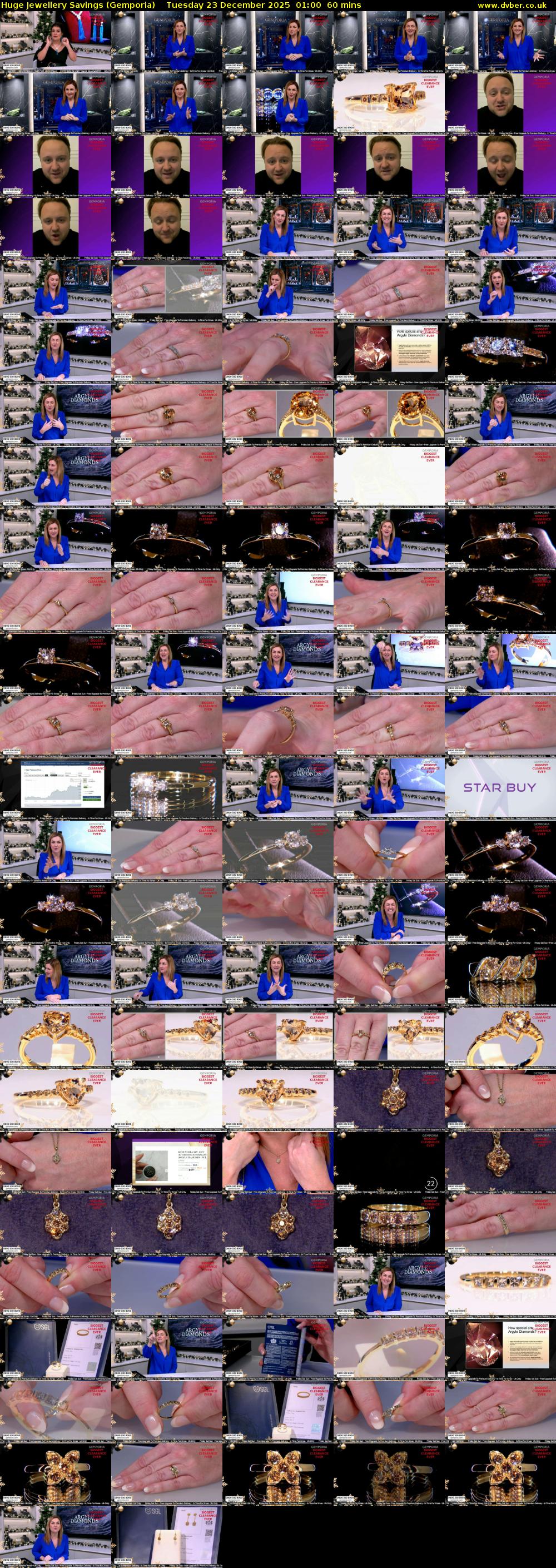 Huge Jewellery Savings (Gemporia) Tuesday 23 December 2025 01:00 - 02:00