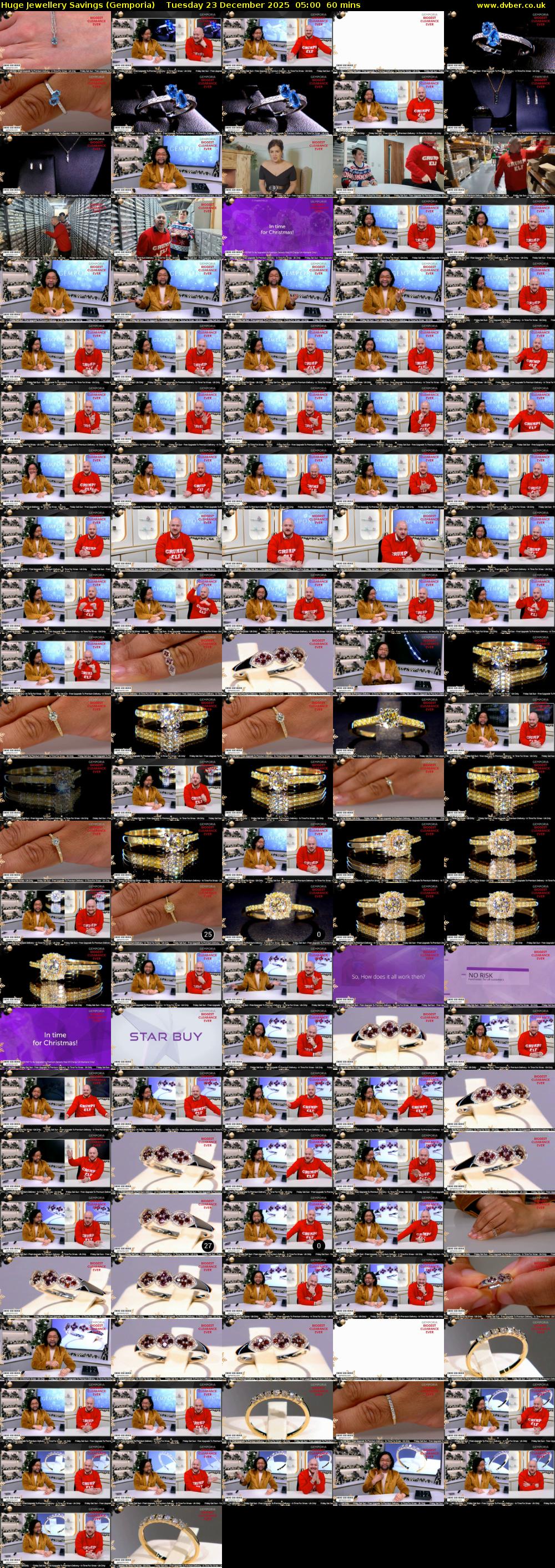 Huge Jewellery Savings (Gemporia) Tuesday 23 December 2025 05:00 - 06:00