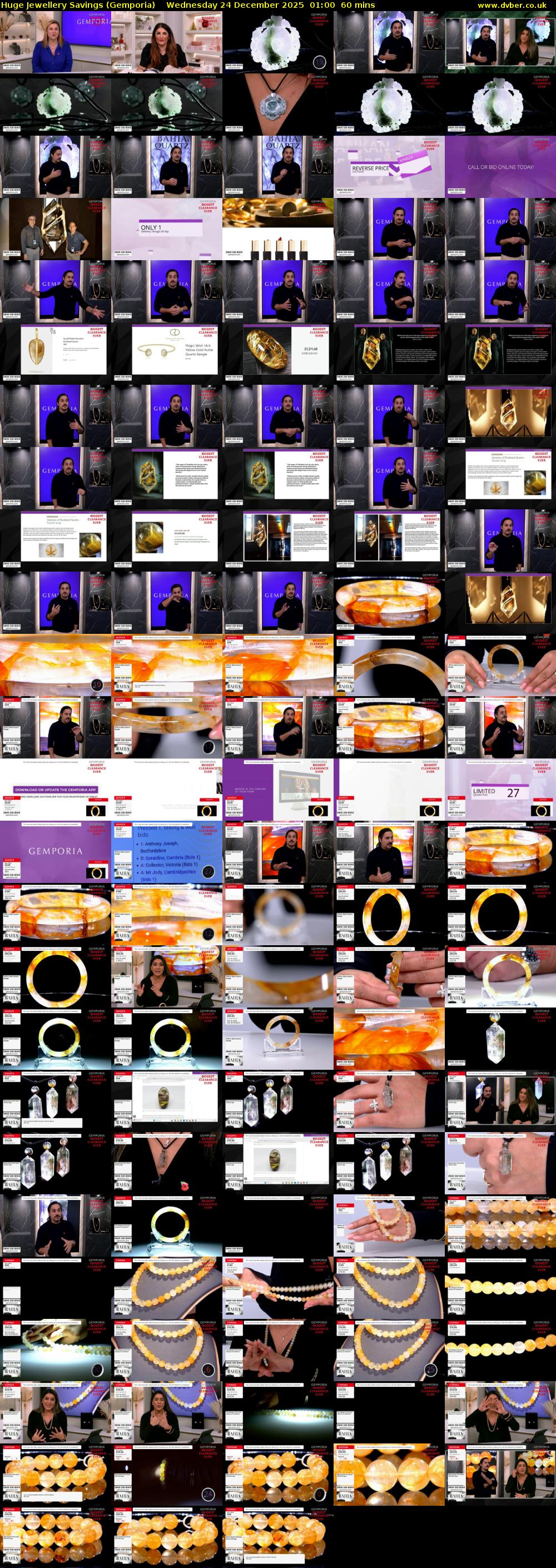 Huge Jewellery Savings (Gemporia) Wednesday 24 December 2025 01:00 - 02:00