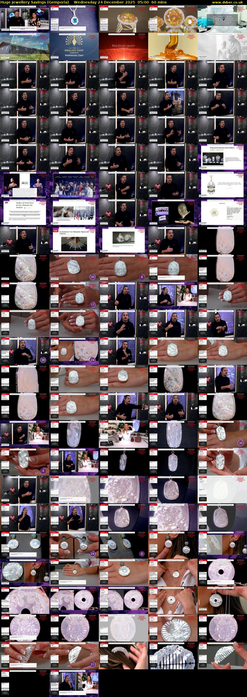 Huge Jewellery Savings (Gemporia) Wednesday 24 December 2025 05:00 - 06:00