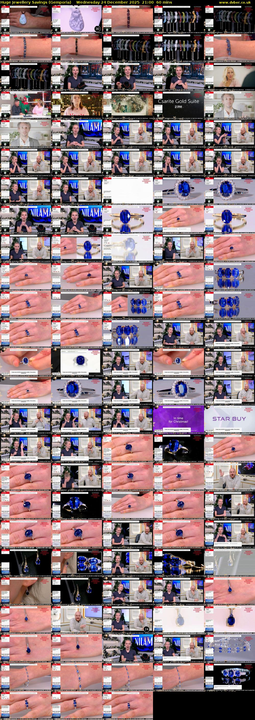 Huge Jewellery Savings (Gemporia) Wednesday 24 December 2025 21:00 - 22:00