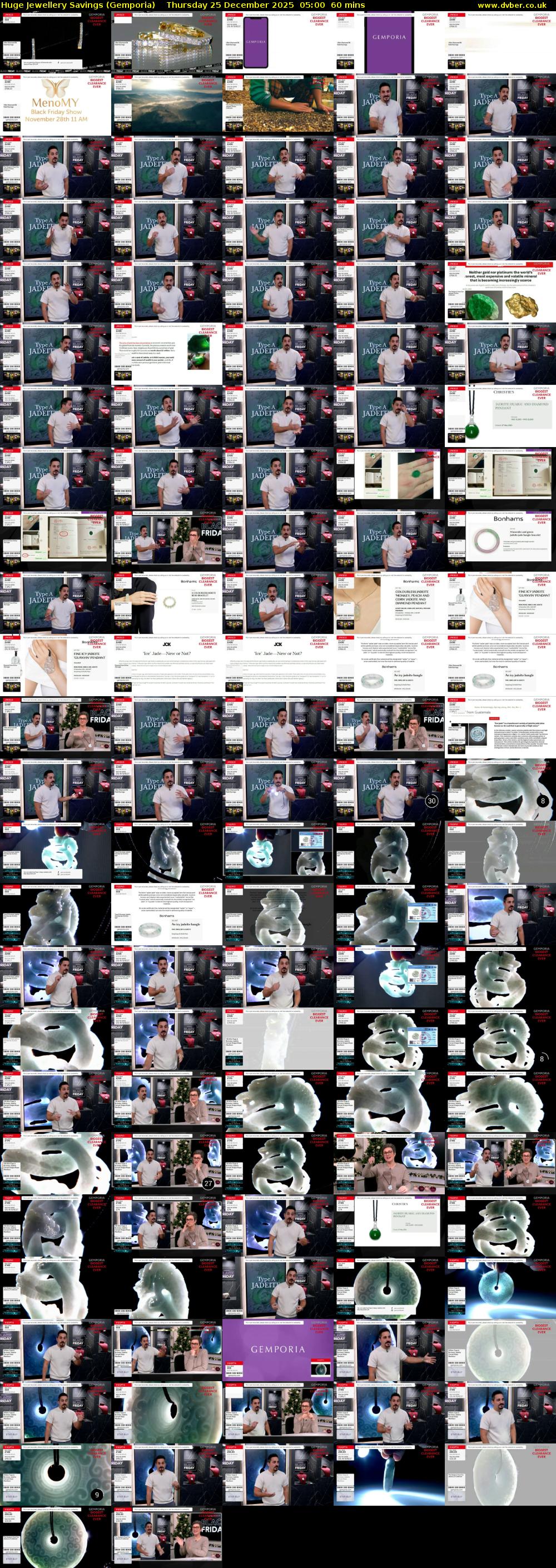 Huge Jewellery Savings (Gemporia) Thursday 25 December 2025 05:00 - 06:00