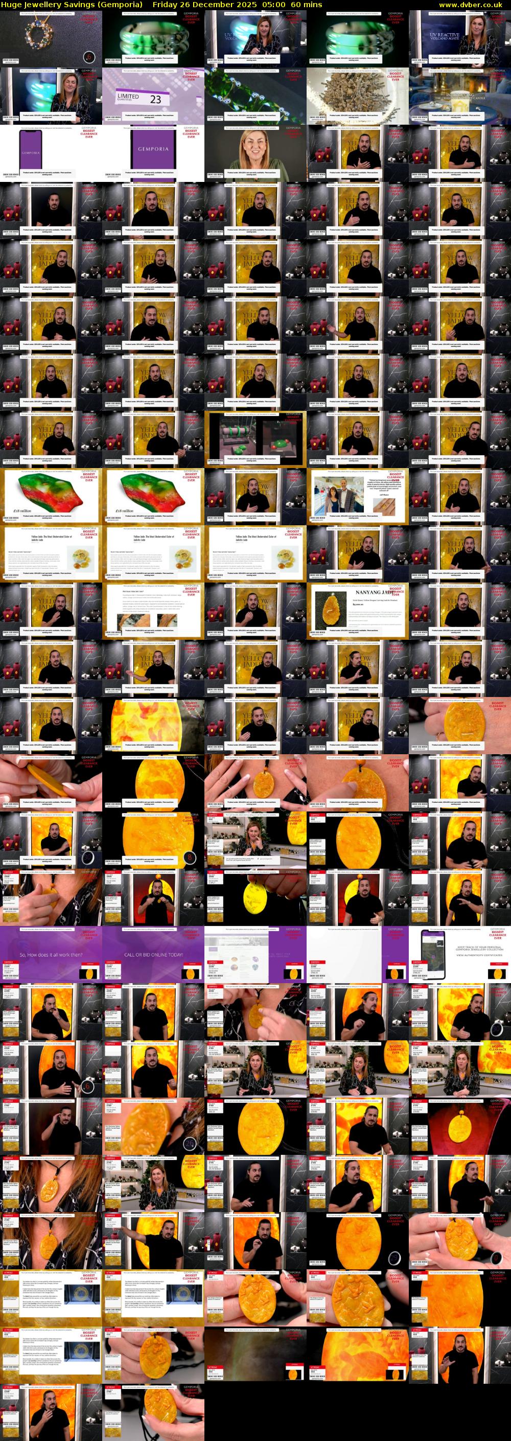 Huge Jewellery Savings (Gemporia) Friday 26 December 2025 05:00 - 06:00