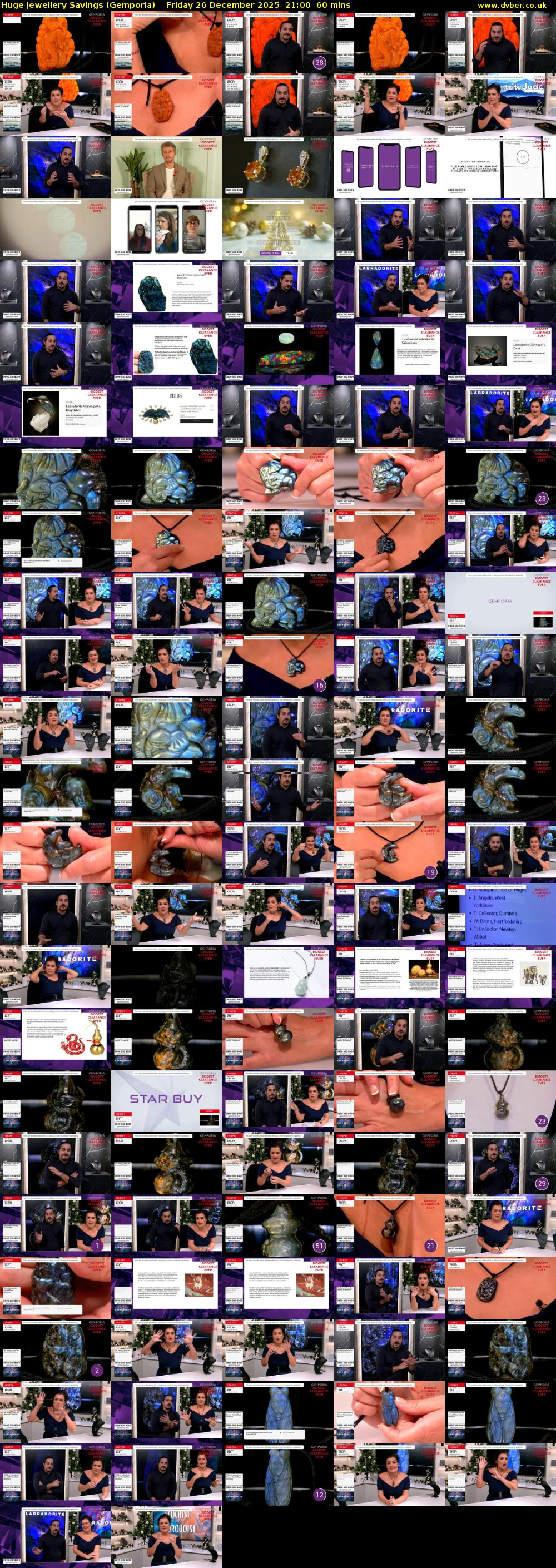 Huge Jewellery Savings (Gemporia) Friday 26 December 2025 21:00 - 22:00