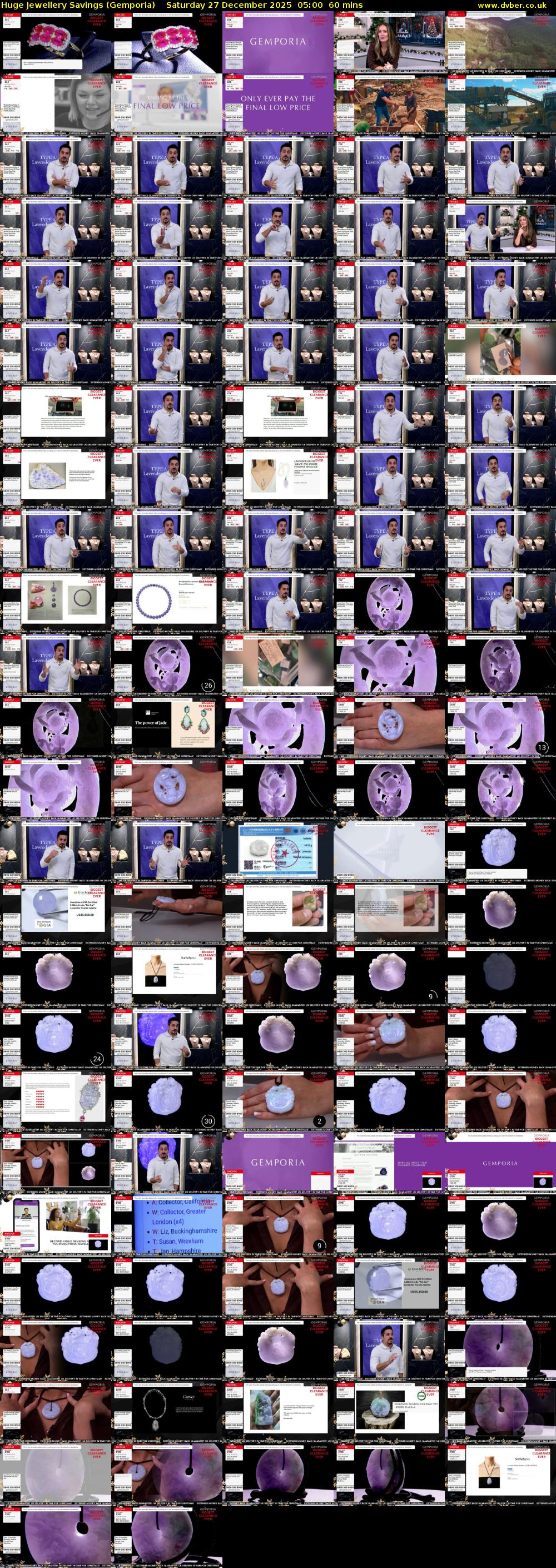 Huge Jewellery Savings (Gemporia) Saturday 27 December 2025 05:00 - 06:00