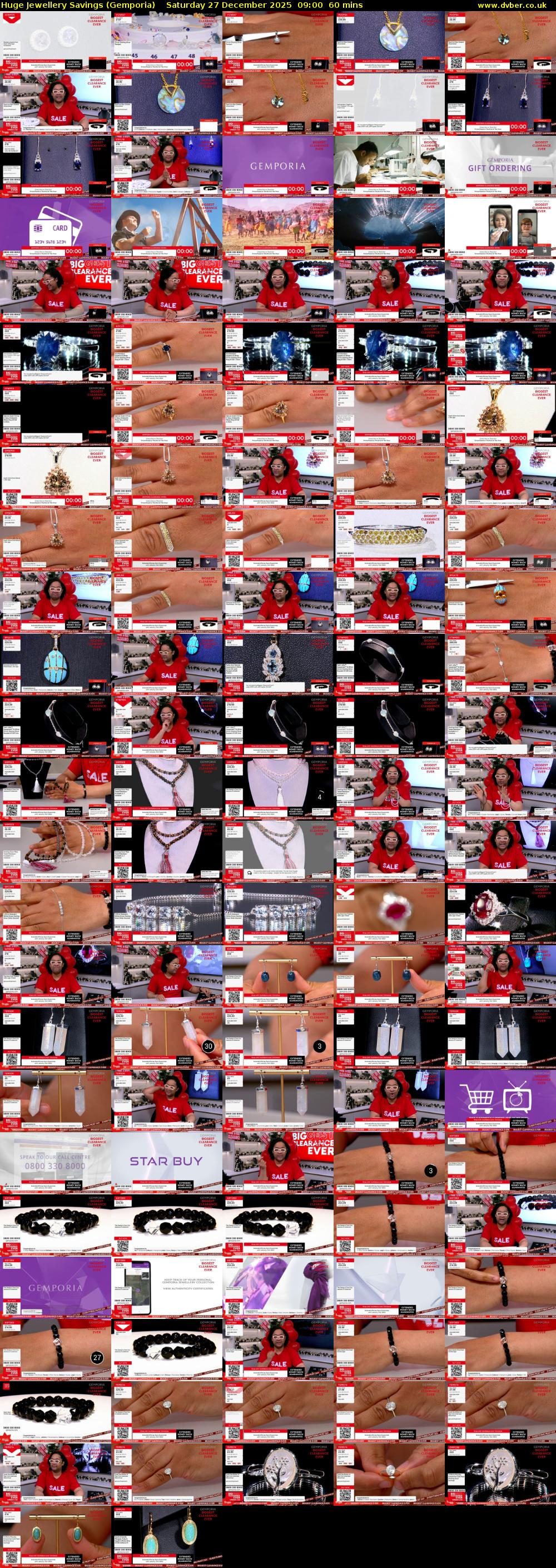 Huge Jewellery Savings (Gemporia) Saturday 27 December 2025 09:00 - 10:00