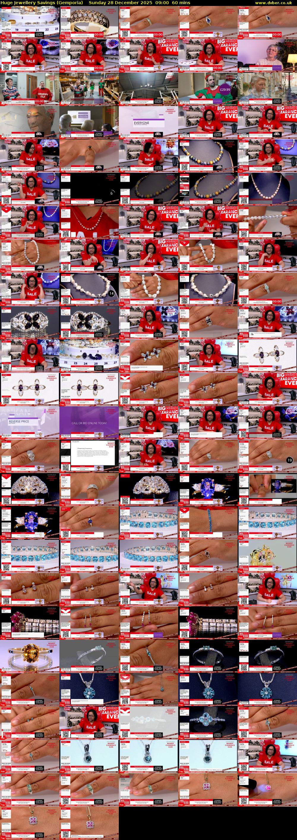 Huge Jewellery Savings (Gemporia) Sunday 28 December 2025 09:00 - 10:00