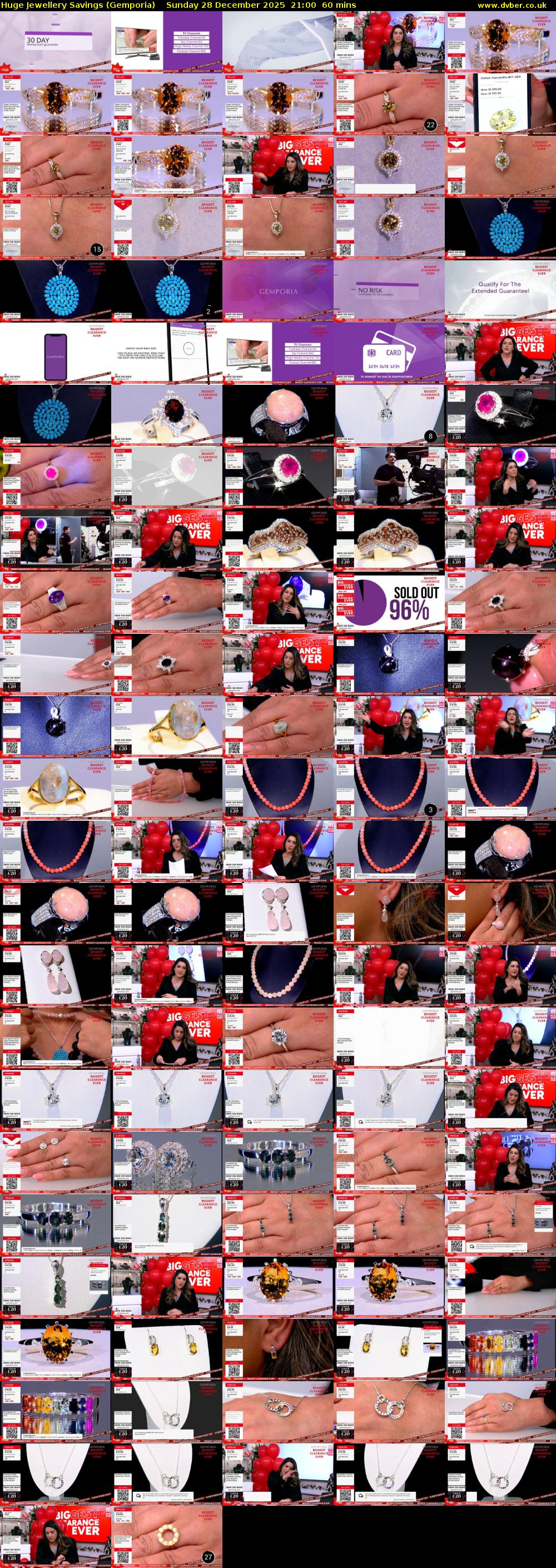 Huge Jewellery Savings (Gemporia) Sunday 28 December 2025 21:00 - 22:00