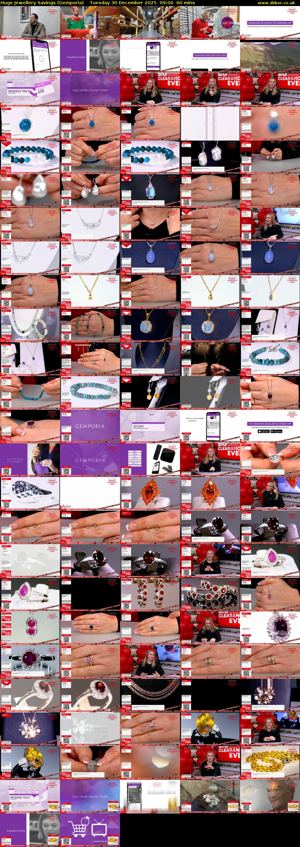 Huge Jewellery Savings (Gemporia) Tuesday 30 December 2025 09:00 - 10:00