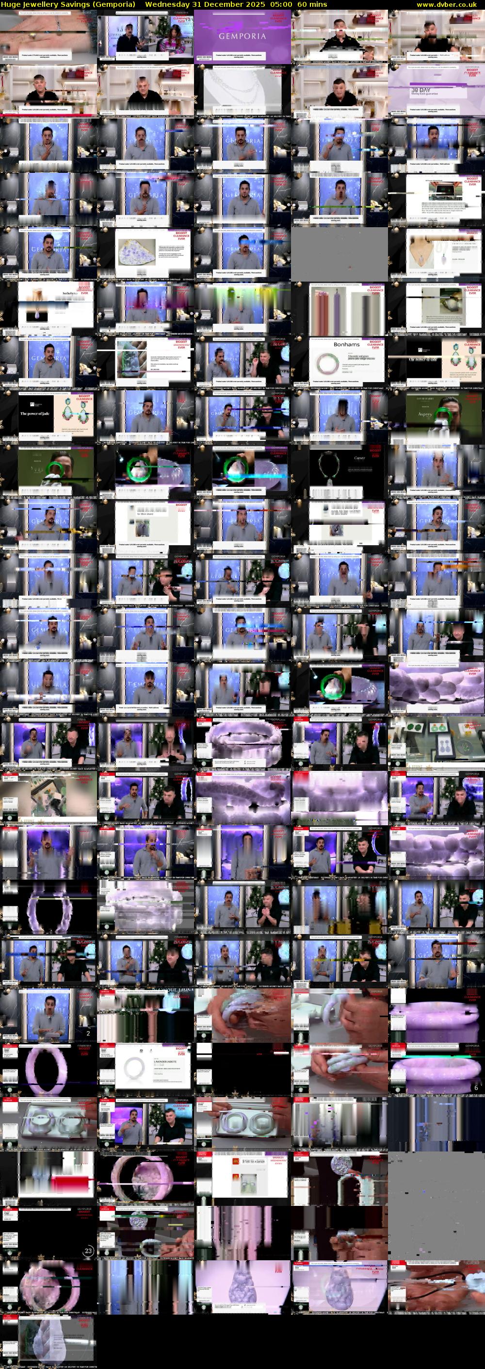 Huge Jewellery Savings (Gemporia) Wednesday 31 December 2025 05:00 - 06:00