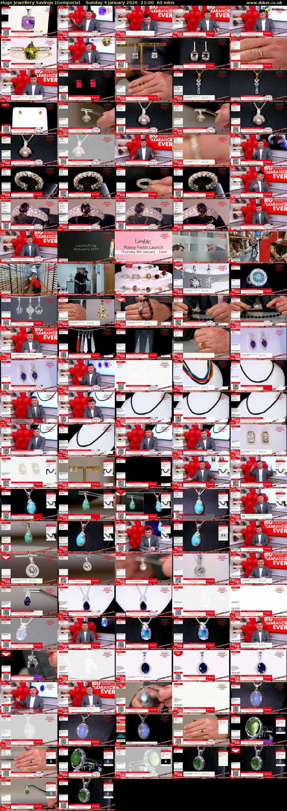 Huge Jewellery Savings (Gemporia) Sunday 4 January 2026 21:00 - 22:00