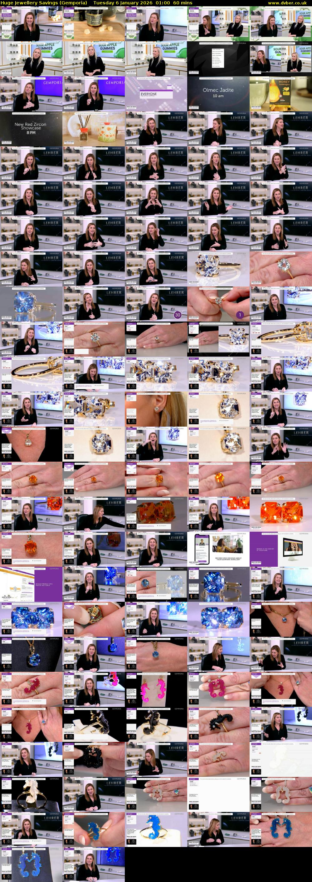 Huge Jewellery Savings (Gemporia) Tuesday 6 January 2026 01:00 - 02:00